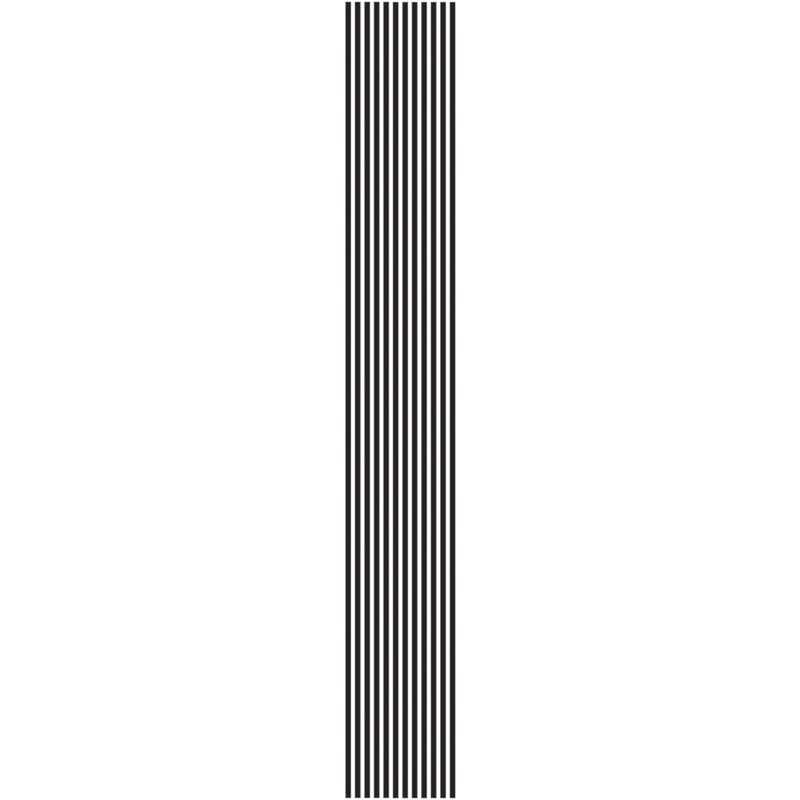 Inhome In Home InHome NH2366 Caming Line Stained Glass Decals, Black - Image 1